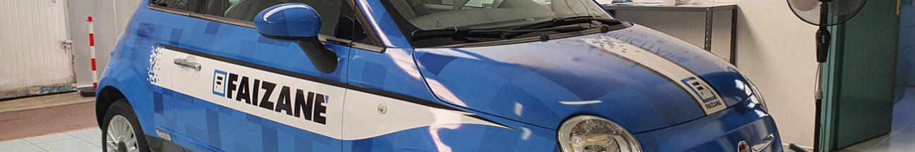 Rivestimento completo fiat 500 pellicola cast car wrapping stampata laminata fai zane