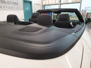 Rivestimento cromature Mercedes classe E cabrio pellicola nera opaca lucida specchietti thiene vicenza