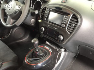 Rivestimento interni Nissan Juke nismo pellicola effetto carbonio 3d