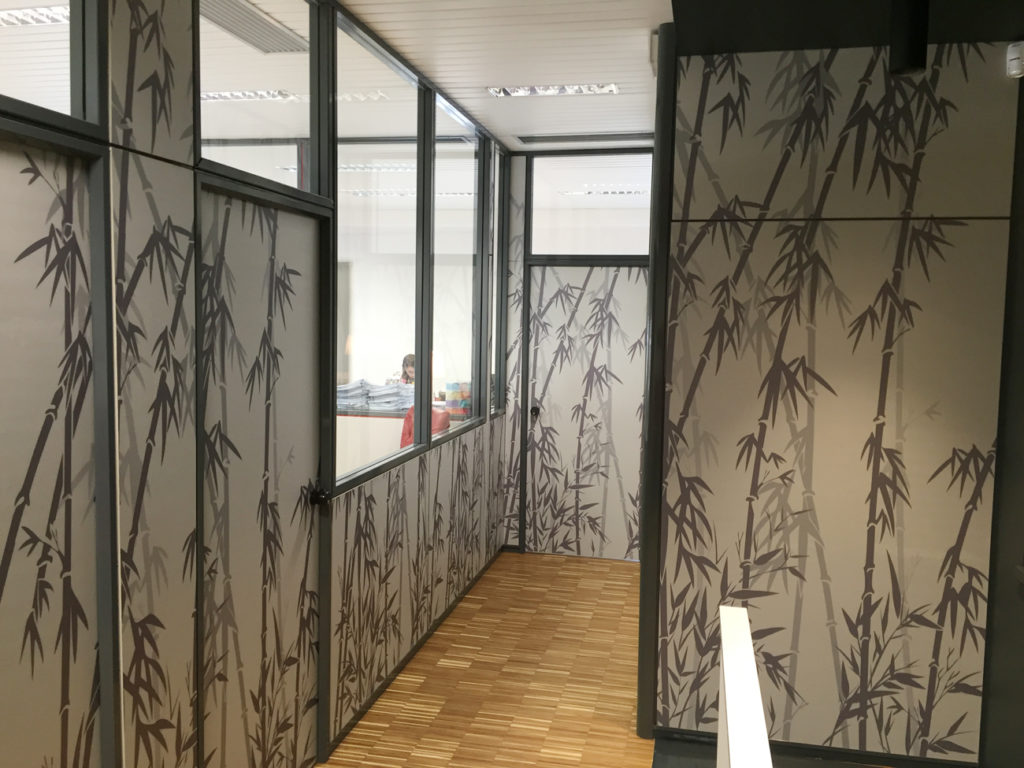 Rivestimento pareti interne stampe digitali interior design decoration bamboo