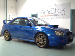 SUBARU IMPREZA WRX STI 3 serie - fascia parasole e adesivi vari