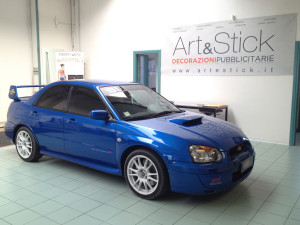 SUBARU IMPREZA WRX STI 3 serie - fascia parasole e adesivi vari