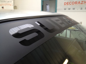 SUBARU IMPREZA WRX STI 4 serie - fascia parasole e adesivi vari