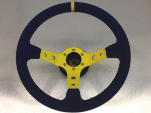 SUBARU IMPREZA WRX STI - rivestimento volante e logo Sti resinato