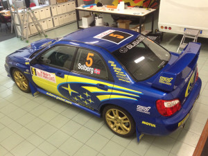 SUBARU IMPREZA WRX Sti - decorazione kit adesivi replica livrea WRC montecarlo 2005 solberg