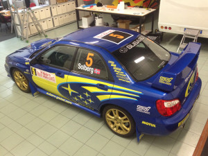 SUBARU IMPREZA WRX Sti - decorazione kit adesivi replica livrea WRC montecarlo 2005 solberg