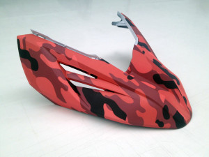 SUZUKI V-STROM - wrapping mimetico camouflage rosso