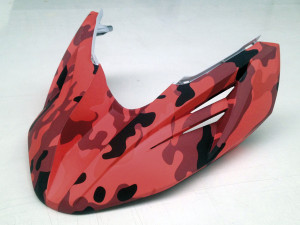SUZUKI V-STROM - wrapping mimetico camouflage rosso