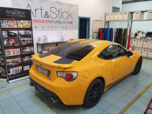 Toyota GT86 pellicola oscurata gradazione 15 45 thiene vicenza