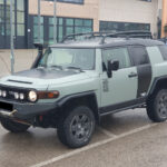 Toyota Land Cruiser FJ car wrapping Lunar Rock satin