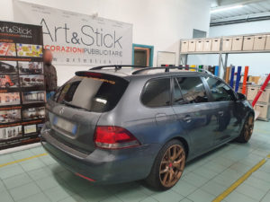 Volkswagen Golf sw con pellicola oscurata gradazione 15 e 35 thiene vicenza