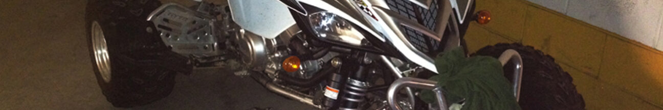 YAMAHA GYTR QUAD - particolari in nero carbonio