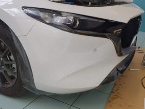 applicazione protettivo trasparente bodyfence mazda 3