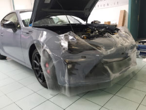 applicazione protettivo trasparente bodyfence toyota gt86 1