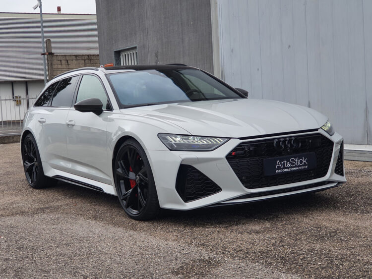 audi rs6 oracal 970 simple grey car wrapping