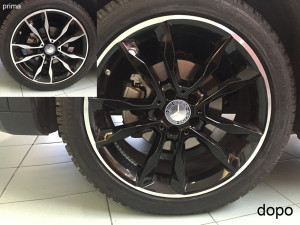 cerchi mercedes wrapping nero
