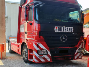 decorazione camion mercedes ediltrans