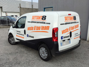 decorazione fiat fiorino adesivi prespaziati settant8 gino caretta