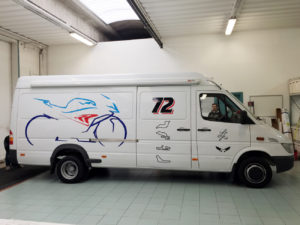 decorazione sprinter moto