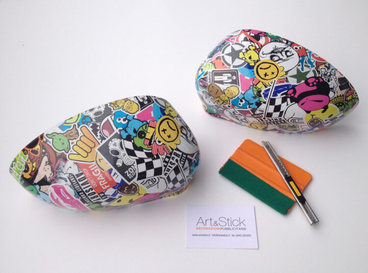 FIAT 500 - wrapping specchietti sticker bomb thiene vicenza