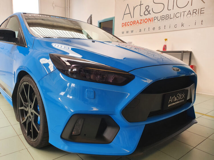 ford focus rs mk3 fari oscurati ppf