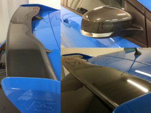 ford focus rs mk3 wrapping dettagli carbonio lucido carbon gloss