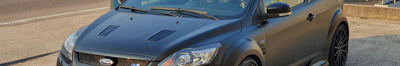 ford focus rs500 car wrapping nero satinato black satin matte 3m 2080