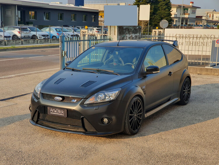 ford focus rs500 car wrapping nero satinato black satin matte 3m 2080