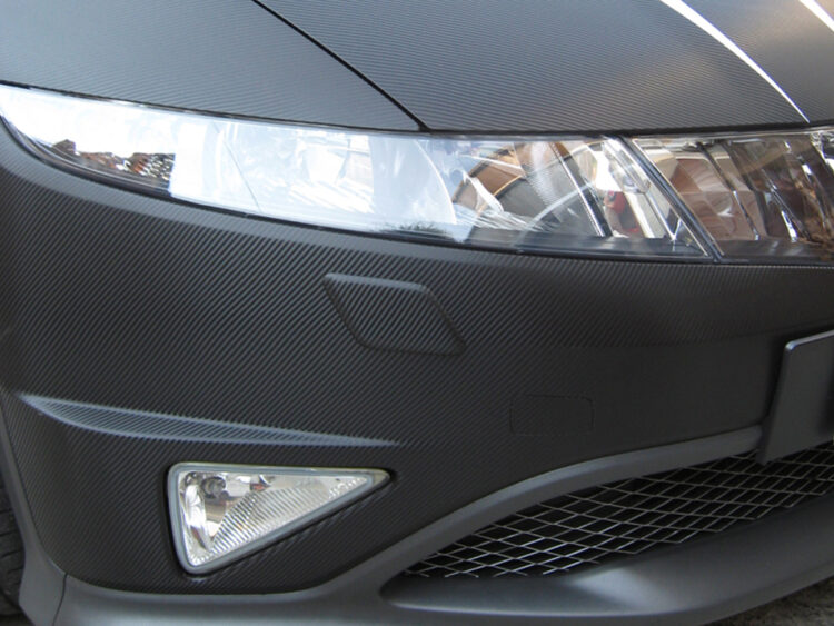 HONDA CIVIC TYPE S - wrapping totale nero carbonio