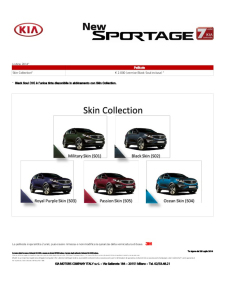 kia sportage skin collection opaco costo prezzo 3m wrapping