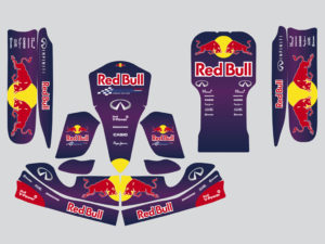 kit adesivi crystal replica F1 redbull