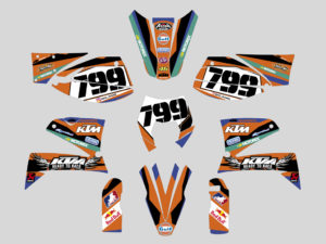 kit adesivi crystal ktm lc4 motocross