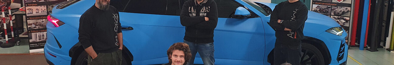 lamborghini urus car wrapping 3m 1080 matte riviera blue