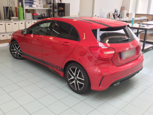 mercedes classe a stripes strisce