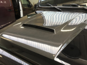 mercedes g wrapping nero carbonio lucido sott