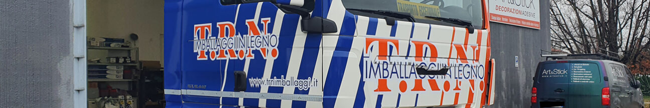 motrice-MAN camion-decorazione-cast-prespaziati-trn car wrapping arancione blu