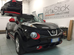 nissan juke personalizzazione rosso