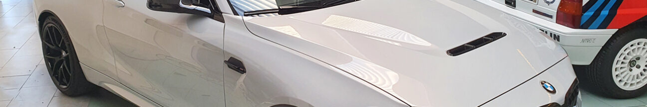 pellicola protettiva trasparente ppf paint protection film hexis bodyfence bmw m2 cs