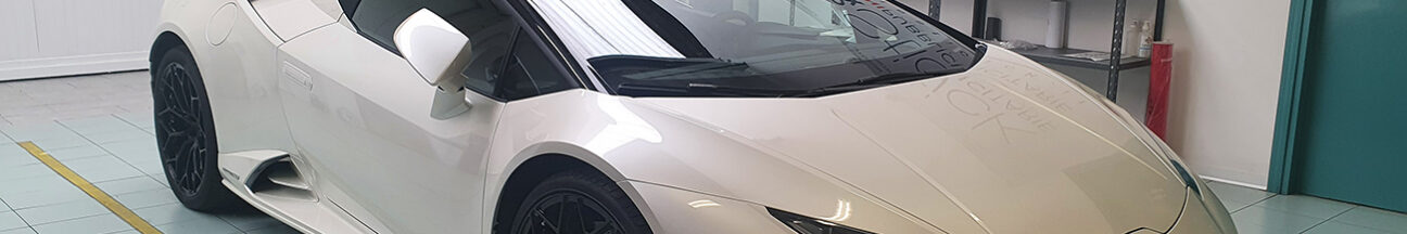 pellicola protettiva trasparente ppf paint protection film hexis bodyfence lamborghini huracan evo spyder 2