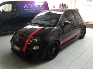 personalizzazione abarth 500 fasce stripes