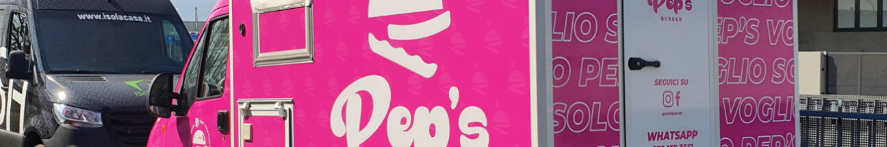 personalizzazione car wrapping truck food pubblicitario peps