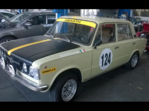 personalizzazione fiat 124 rally adesivi
