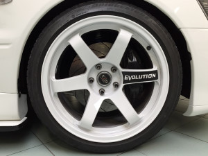 personalizzazione mitsubishi lancer evolution cerchi andrea garaje