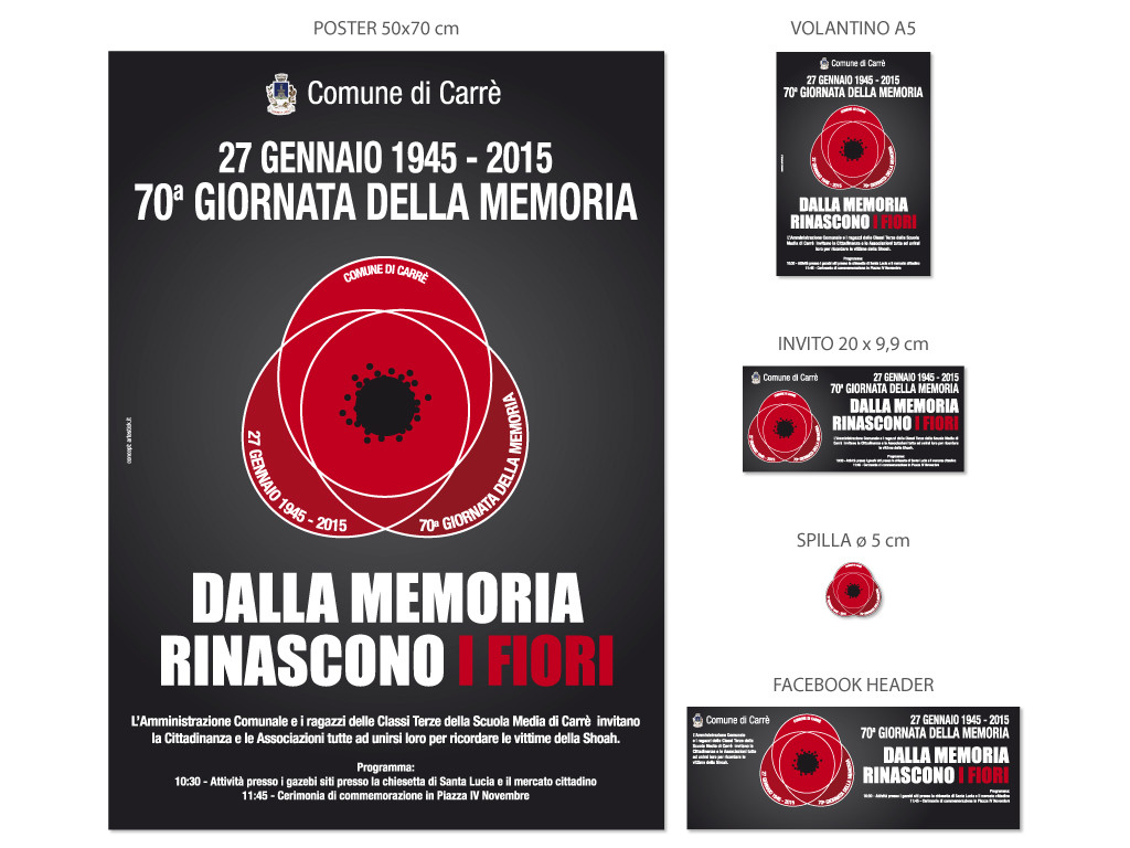 progetto giornata memoria 2015 grafica artestick