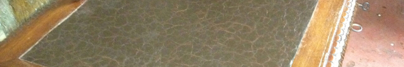 RESTAURO MOBILE ANTICO - decorazione effetto pelle old leather