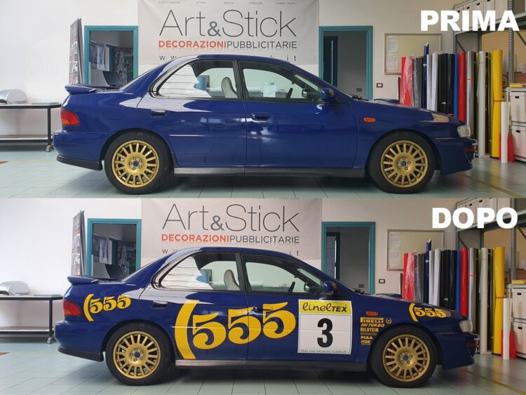 subaru impreza 555 personalizzazione replica rally wrc colin mcrae