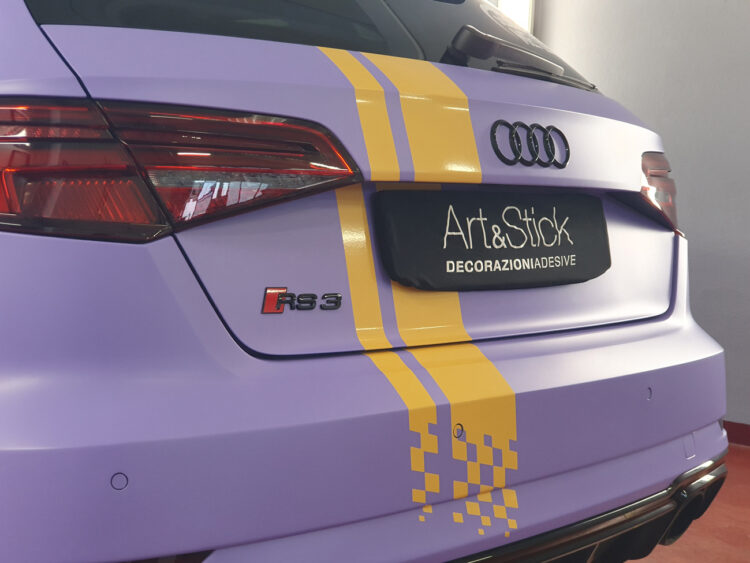wrapping cambio colore audi rs3 Satin HALO LAVENDER apa